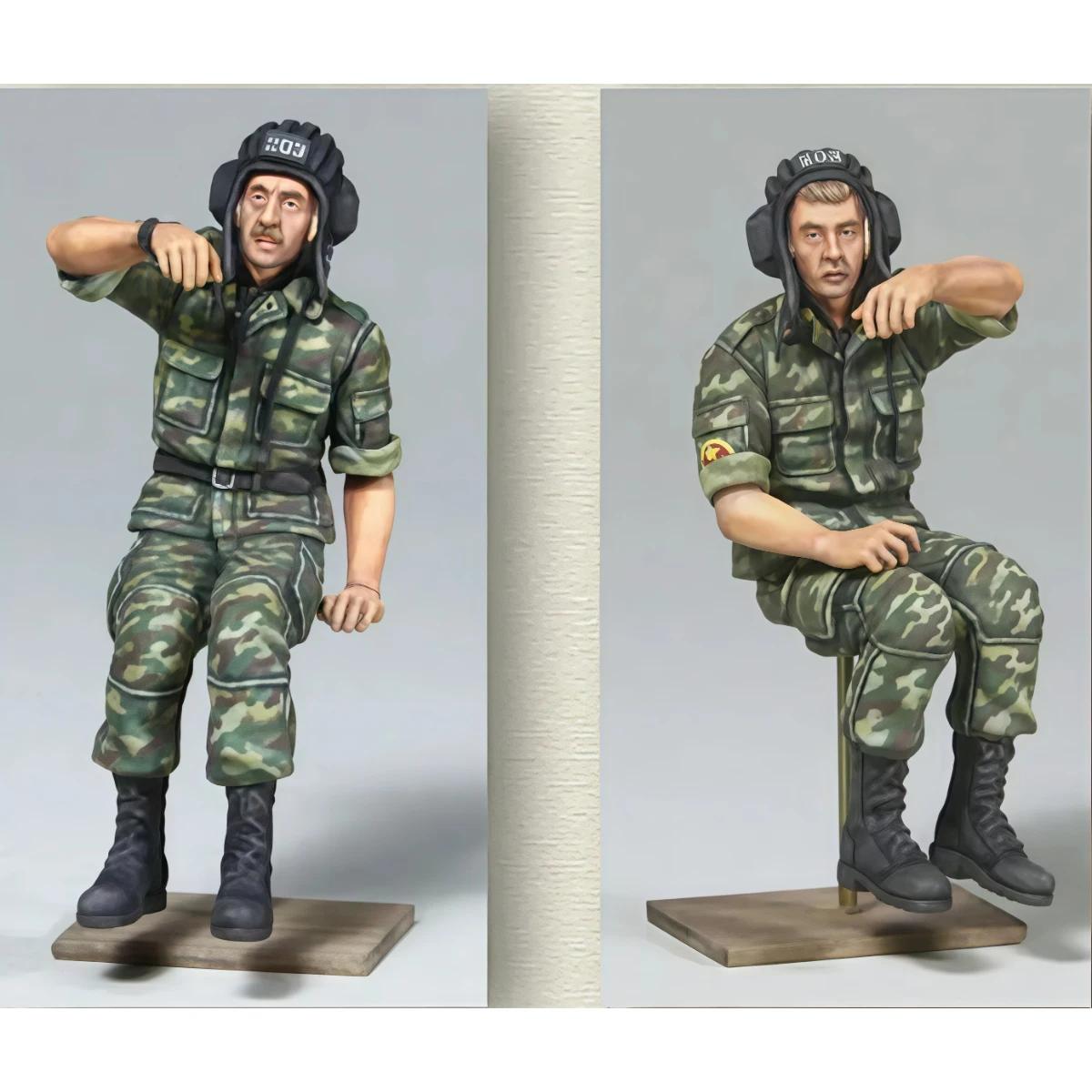 

1/35 Resin Unpainted Model Kit, Military Theme, Modern Main Battle Tank Crew Unassembled and Unpainted GK