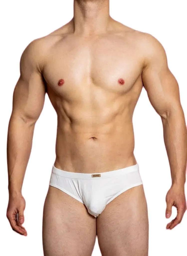 Men's Boxer Underwear Black White Basic Bottom Boxer Pants Metal Mark Underpants