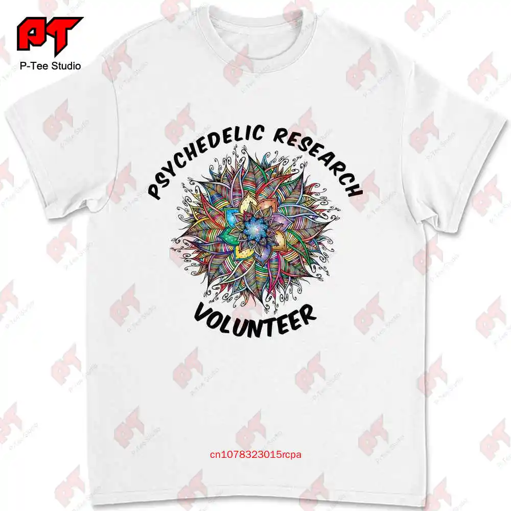 Psychedelic Research Volunteer T Shirt Terence Mckenna Magic Mushroom HSKA