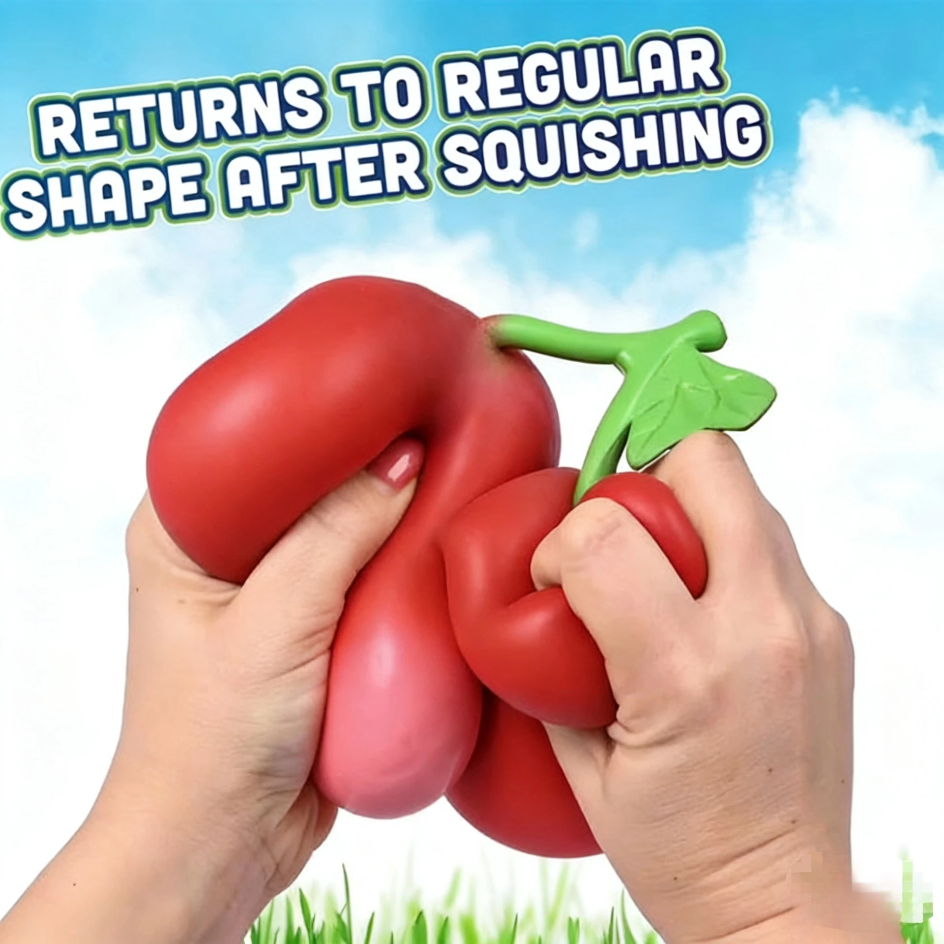 

Squeeze Cherries Squeezy Stress Relief Sensory Toy Slow Rebound Fidget Toy For Adults Anxiety Relieve Relaxing Entertainment