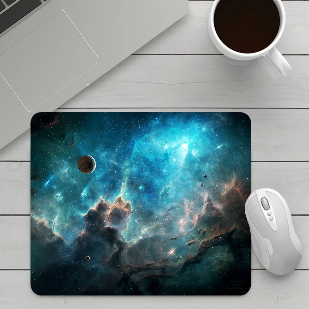 Space Galaxy Nebula Planet Small Gaming Mouse Pad Computer Mousepad PC Gamer Mouse Mat Laptop Mausepad XXL Keyboard Mat Desk Pad