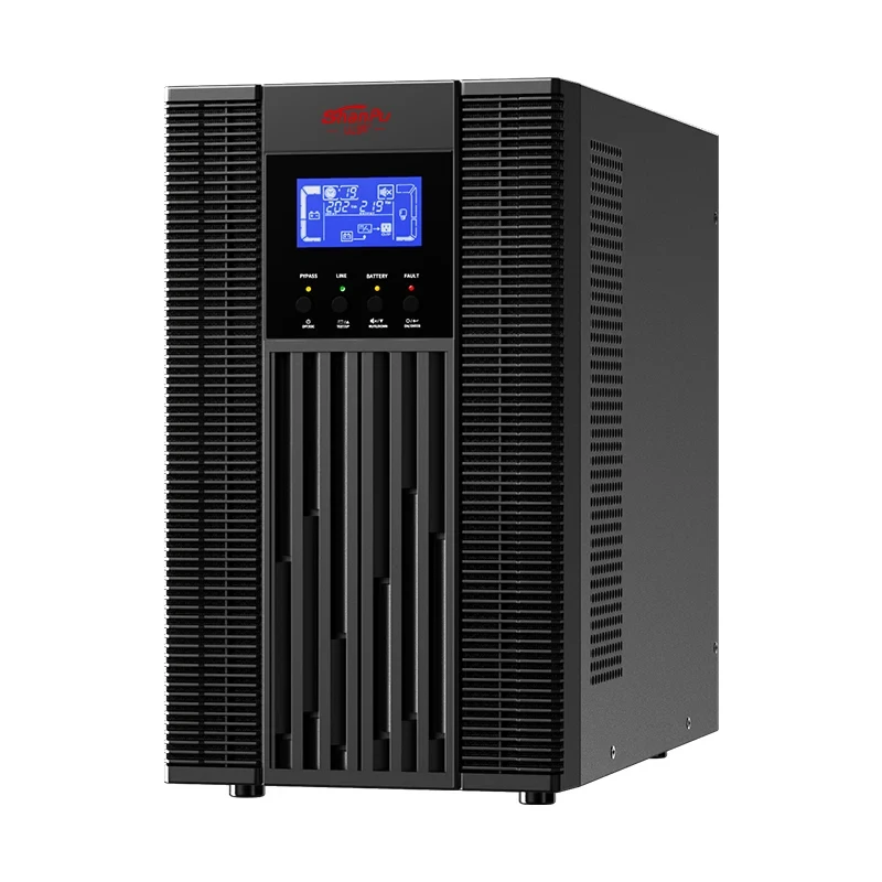Manufacturer Customized Intelligent Dual Conversion UPS 10kva/9kw Three-phase Pure Sine Wave Stabilized Output Online UPS