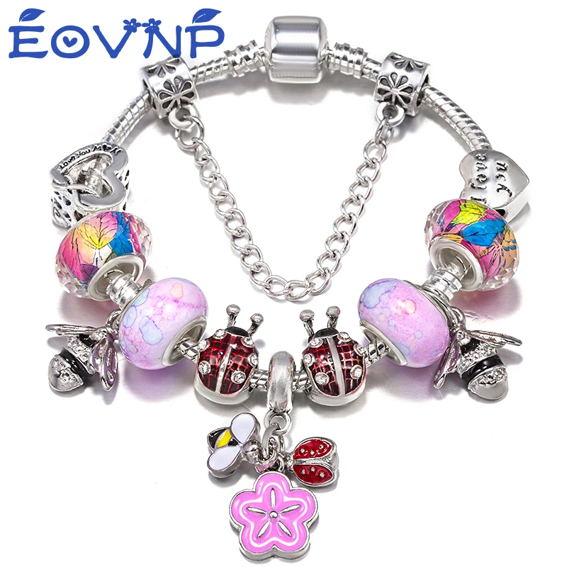 Special Offer Brand Charm Bracelets Fits DIY Bees Bracelets Bangles For Women Kids Bijoux Pulseras Jewelry Gift Dropshipping