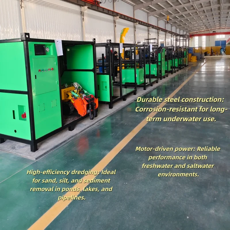 Cost-Effective Remote Control Underwater Dredging Robot For Fish Pond Lake Sand Silt Removal & Maintenance