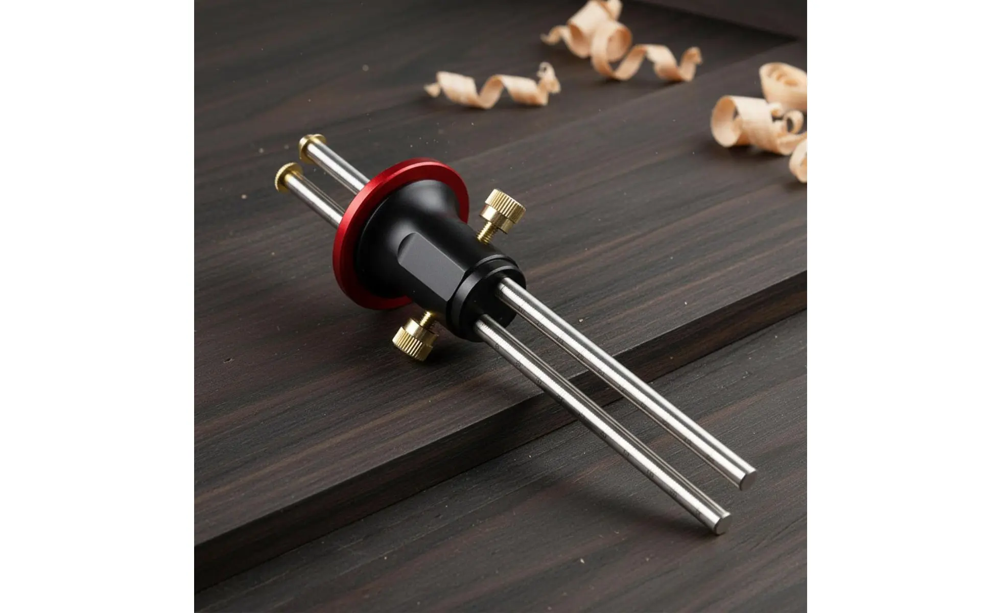 Twin Head Marking Gauge Clear Scale Carpentry Scribing Tool Parallel Line Scriber Sturdy Construction for DIY Hobbyists Twin Head Marking Gauge Clear Scale Carpentry Scribing Tool Parallel Line Scriber Sturdy Construction for DIY Hobbyists