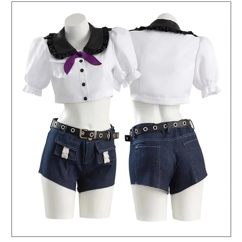 2025 New & with Garterbelt Anarchy Cosplay Costume Wig Stocking Panty Police Uniform for Women Party Su ★☆★