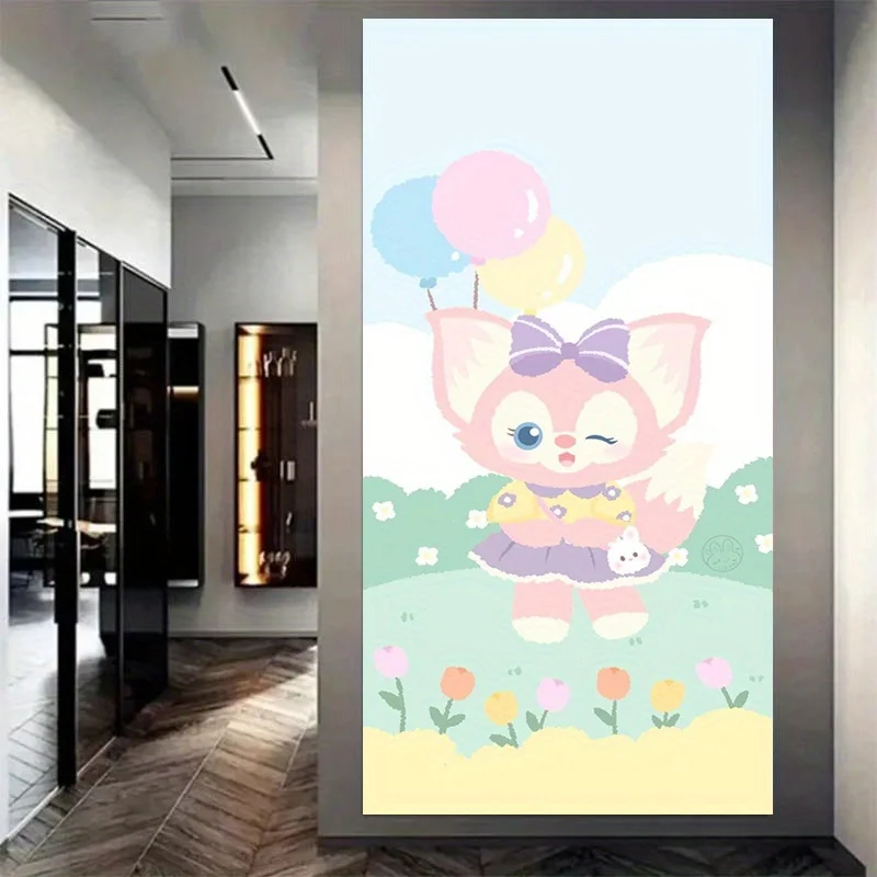 فسيفساء ديزني 5D كبيرة الحجم يمكنك صنعها بنفسك كارتونية لطيفة ملونة على شكل زهرة لينا بيل طقم طلاء دائري ومربع، هدية مثالية أ