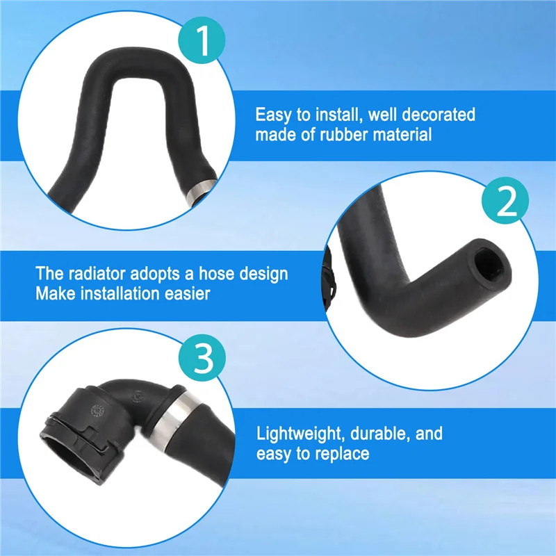 

17127580961 New Engine Radiator Hose For BMW 5 7 Series F01 F02 F10 F11 F18 Cooling Hose