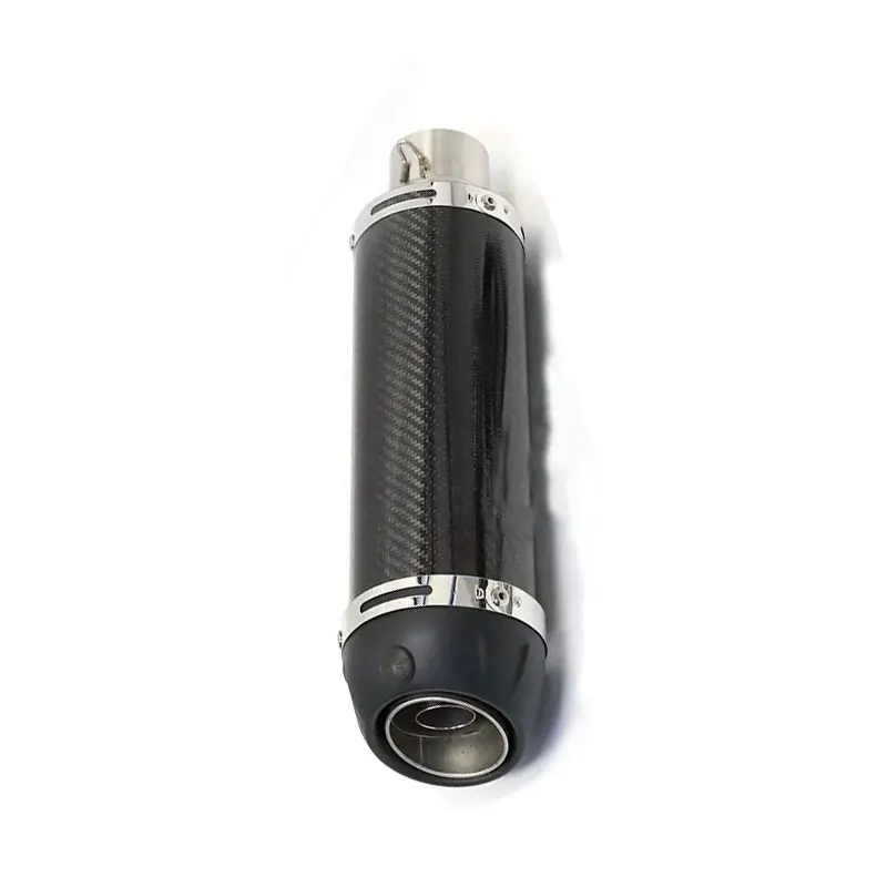 Universal 51mm Carbon Fiber motorcycles Exhaust Modified Muffle Pipe Scooter For ducati monster 696 ninja 650 z1000sx cb500x