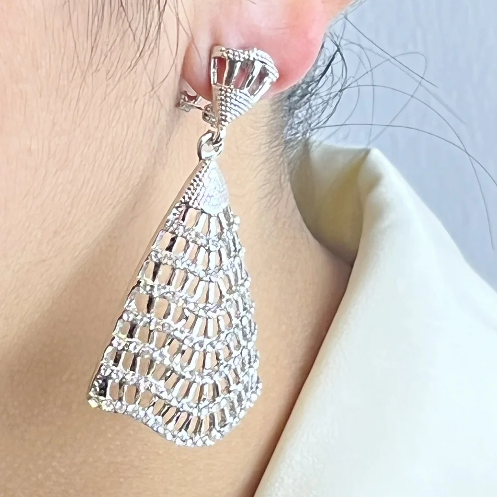 Fashionable Umbrella Hollow Daily Wear Earrings Wedding Earrings Women's Earrings Jewelry Wholesale Free Shipping