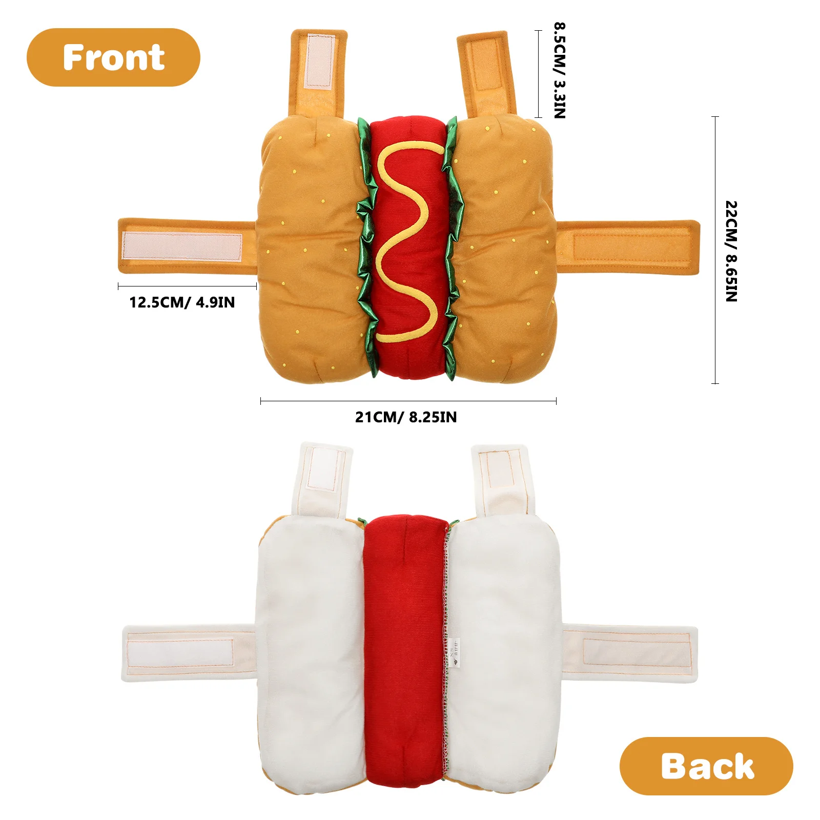 1pc Hot Dog Burger trasforma costume per cani da compagnia gatti Halloween Natale Cosplay Party indossabile accessorio di fissaggio Xs