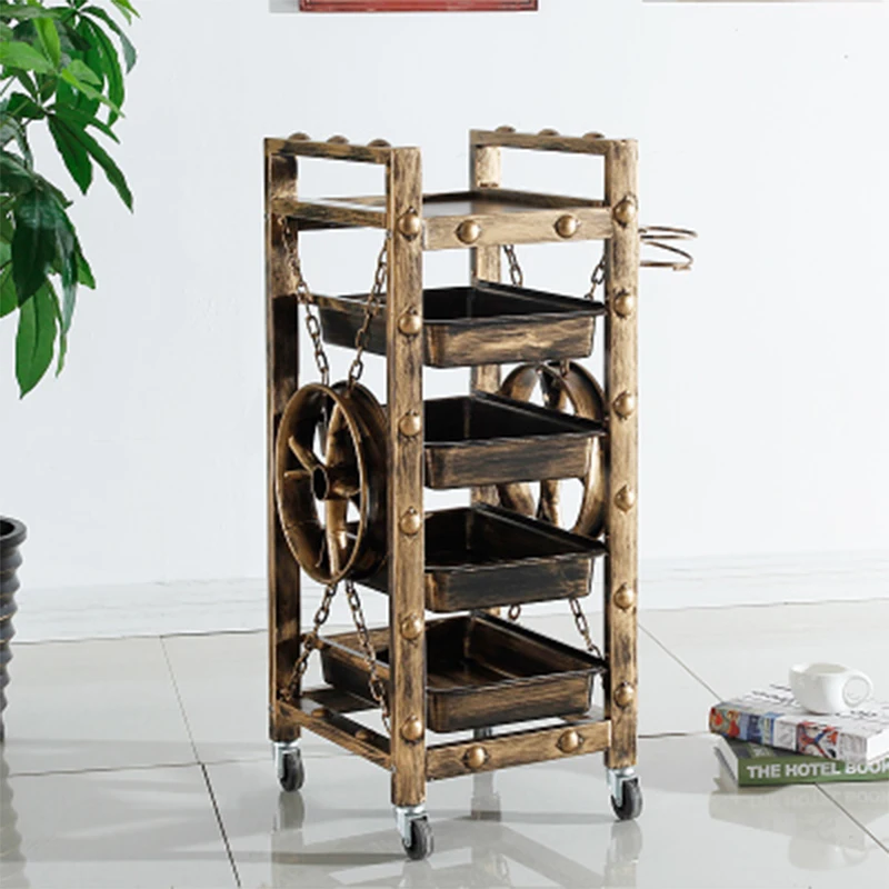 

Rolling Tattoo Salon Trolley Beauty Hairdresser Barber Storage Alon Trolley Medical Carrello Portaoggetti Salon Furniture RR50ST