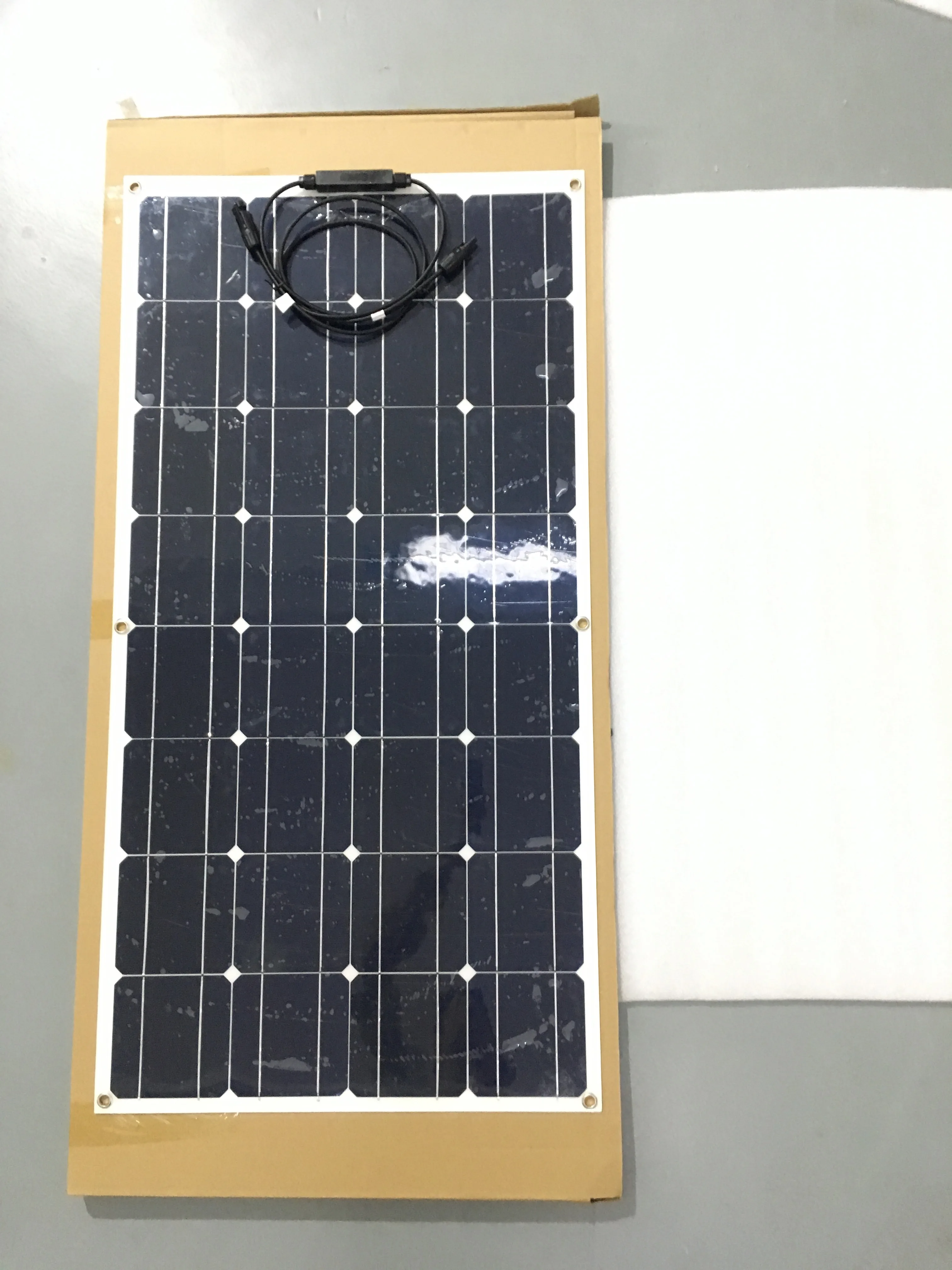 Hochwertige tragbare transparente Solar panel Produkt Haustier Mono 100w 12V flexible Solar panel