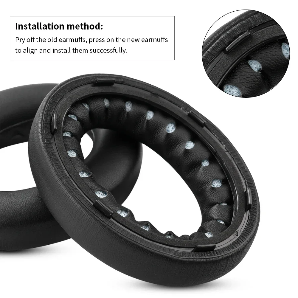 

Replacement Protein skin ear pads Cushion Suitable for QuietComfort Ultra Ear Pads Headset Foam Pad Earpads Sponge Earmuffs