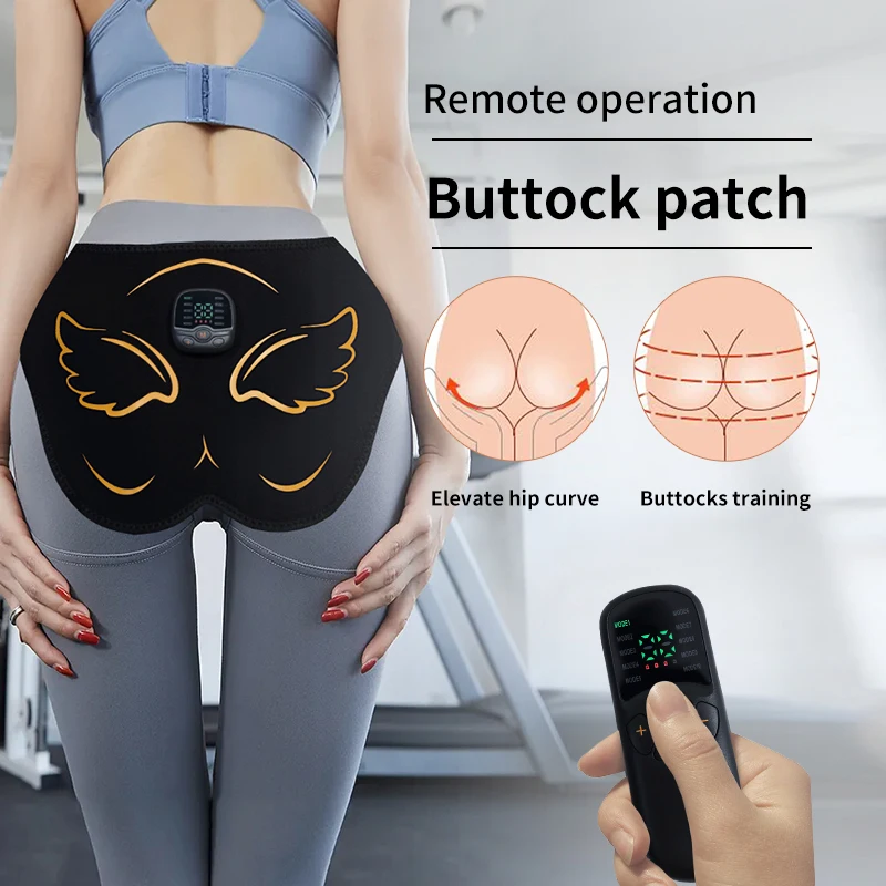 New Electric EMS Hips Trainer Butt Muscle Stimulator USB Rechargable Buttocks Lifting Massage Toner Lose Weight Fitness Massager