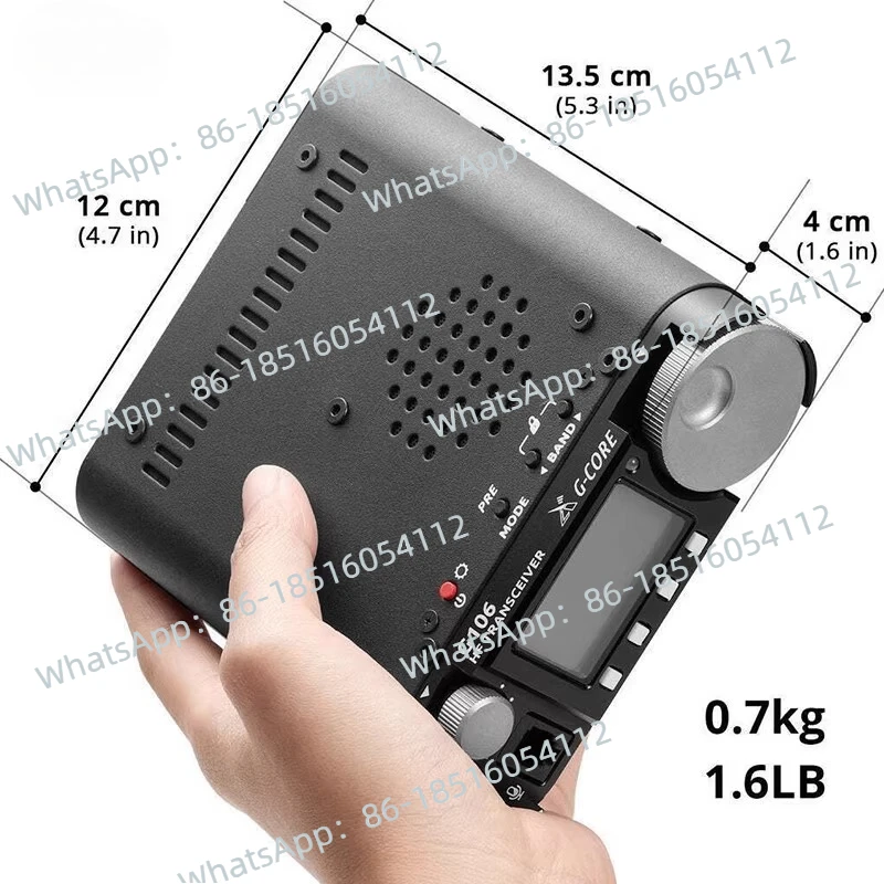 2025Xiegu G106 Portable HF Ham Radio Transceiver QRP SDR Latest G-CORE Amateur Radio SSB/CW 0.5-30MHz Mobile Radio