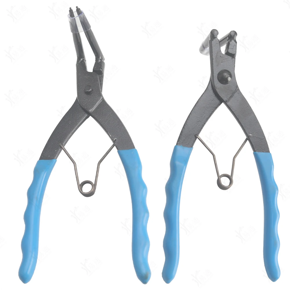 90 Degree Bent Long Reach Internal Circlip Pliers Deep Hole Retaining Ring Pliers Special for Locksmith Disc Spring Removal Tool