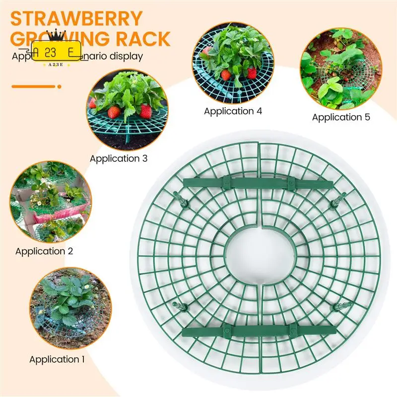 

A23E-15 Pack Strawberry Plant Supports Strawberry Growing Support Rack Avoid Rot Frame Lightweight Strawberry Growing Tool