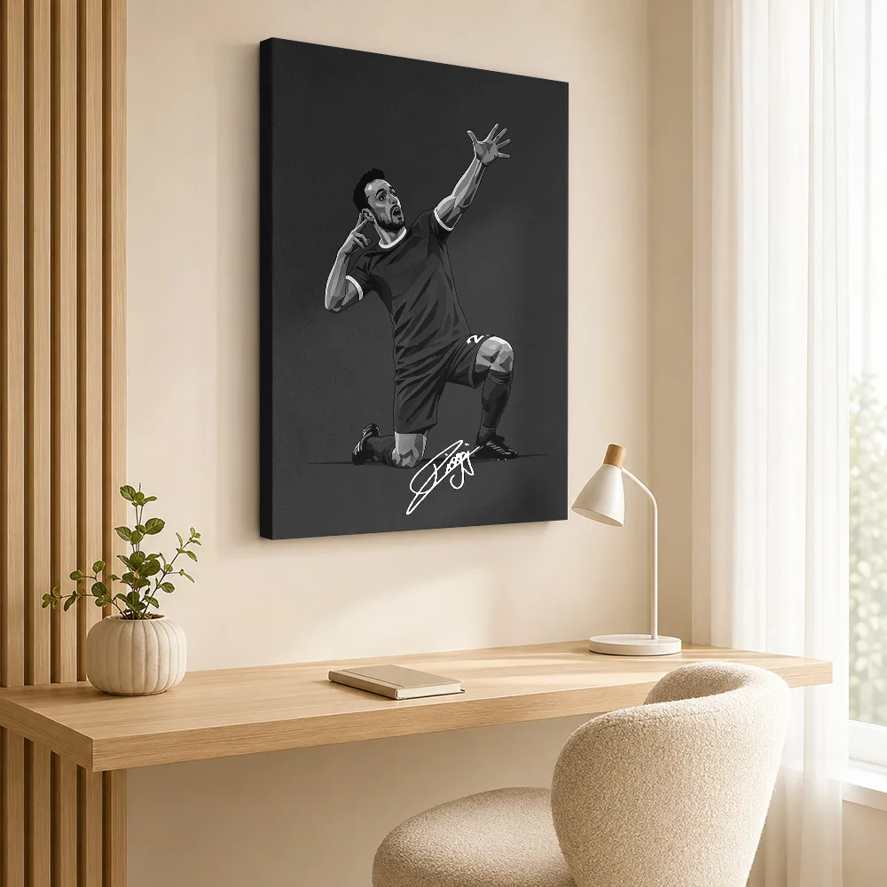 R.I.P Diogo Jota Illustration Artwork Framed Canvas Poster Personalized Sports Portrait Wall Paintings Decoration for Man Cave
