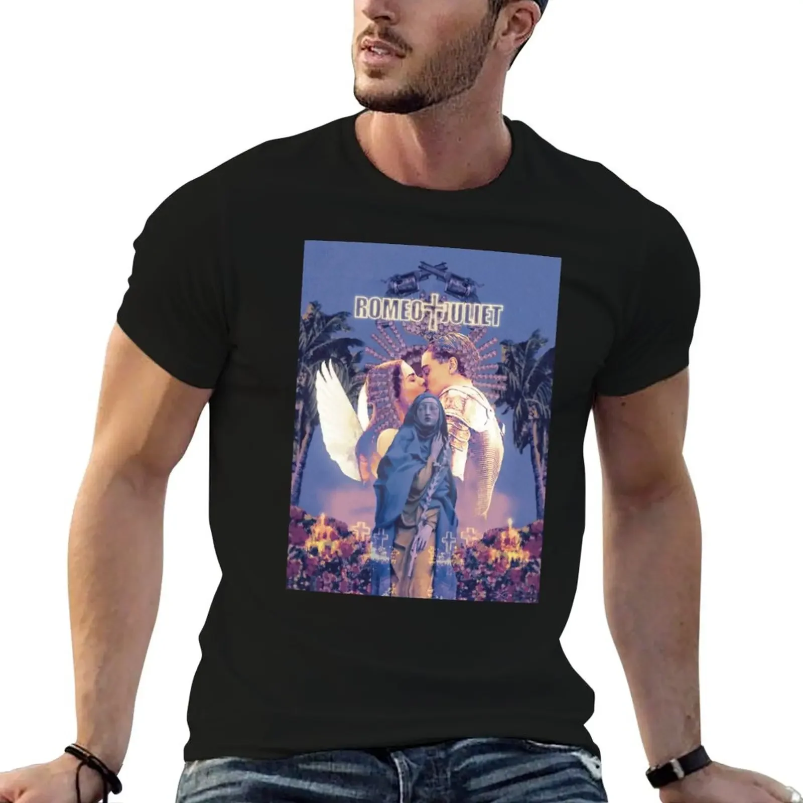 romeo + juliet (1996) poster T-Shirt Personalized t-shirt cheap stuff mens t shirt graphic