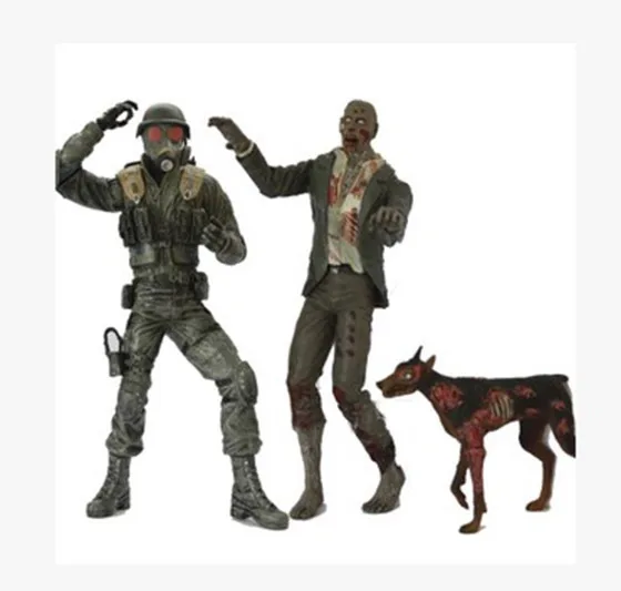 NECA Biohazard زومبي الكلب زومبي الكلب هانك قناع واقي من الغاز المحمول اليدوية عمل شخصية حلية لعبة مجسمة جمع دمية هدية #4
