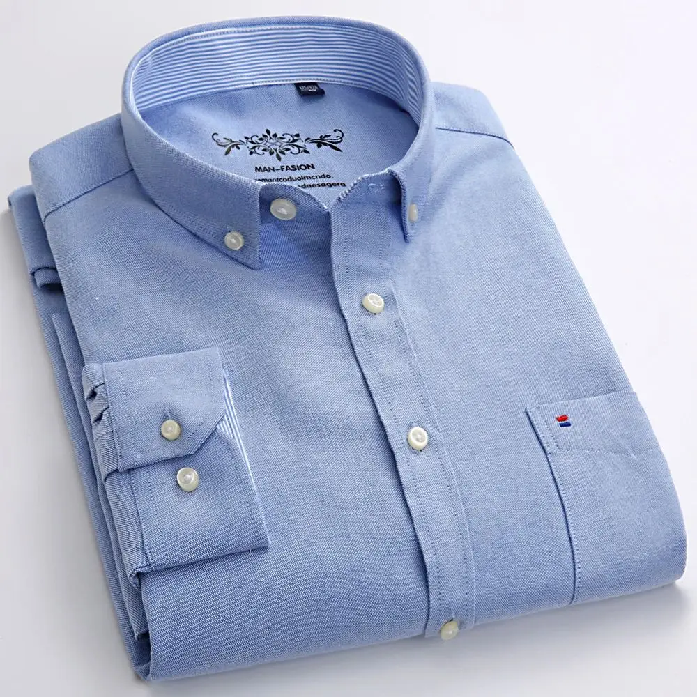 Men's Long Sleeve Plaid Striped Casual Shirt  Neck Thickened Fleece Autumn Season Wide Fit Nine Points Sleeve