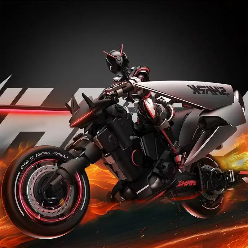 IN STOCK Yubo Cultural Studio Shark War Riding Goddess Assembly Machine Girl - Handmade Anime Action Figure Figurine Model Toy