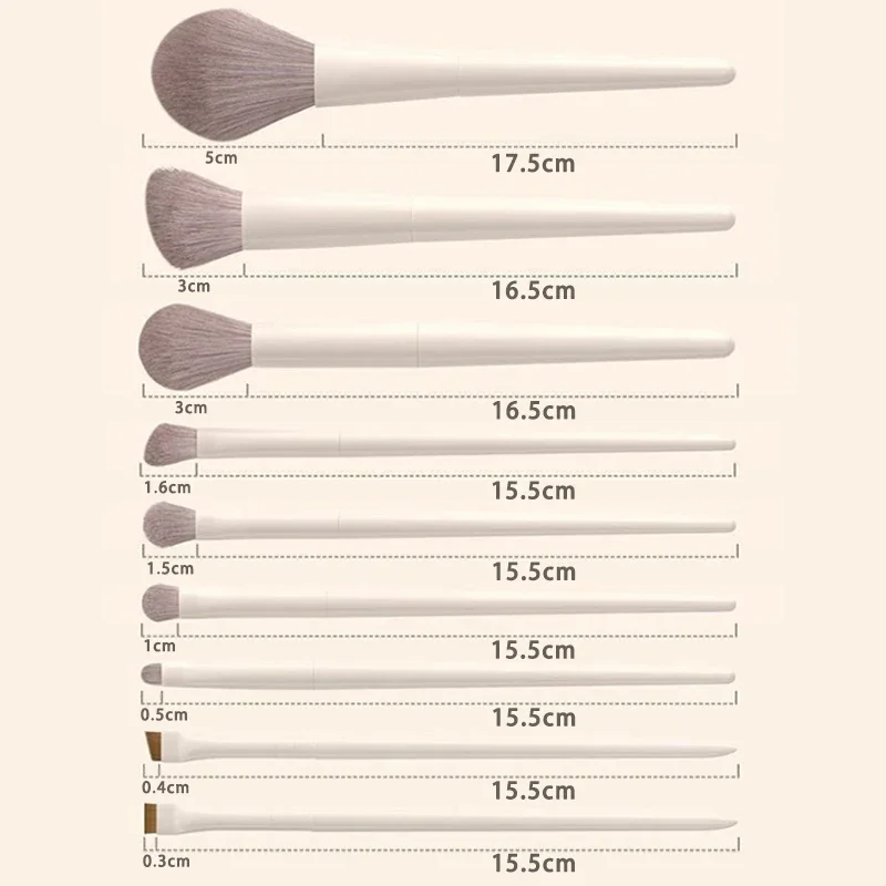 12PCS Makeup Brush Set Foundation Concealer Powder Eyeshadow Blush Brush Kabuki Blending Cosmetic Beauty Tool for Face gallery 5