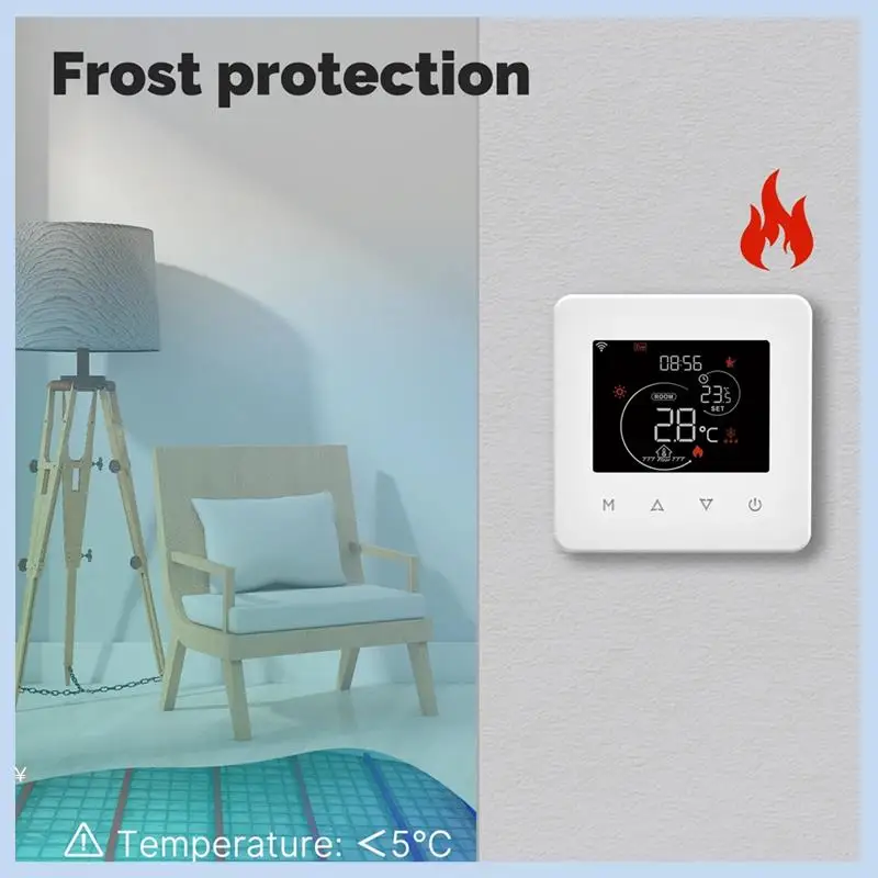 

MLGB-Tuya Wi-Fi термостат регулятор комнатной температуры воды/электрический подогрев пола газовый котел управление через приложение для Alexa