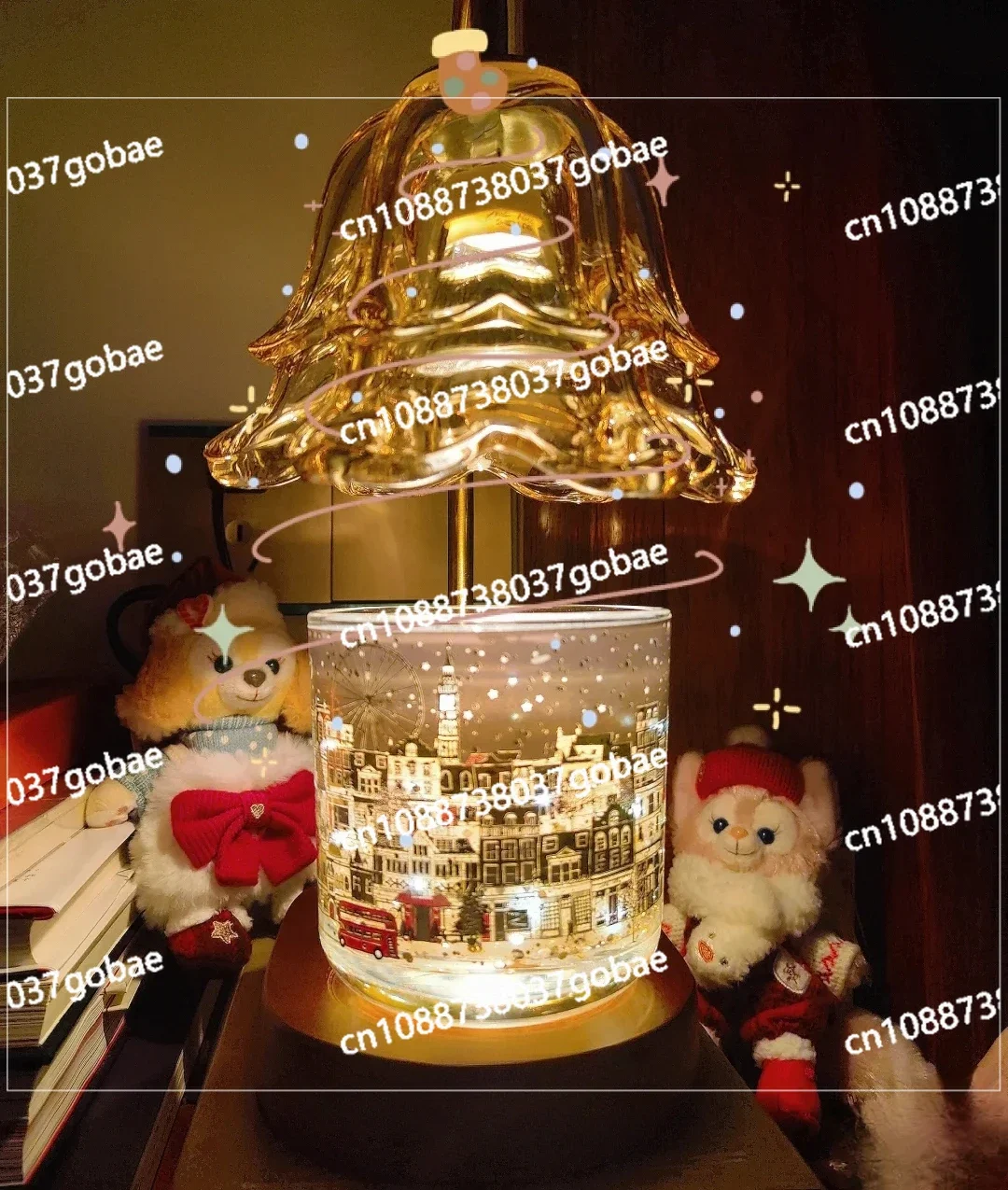 Christmas Candlestick Cup Gift High end Indoor Home Furnishings Talk Fragrance Lasting Bedroom