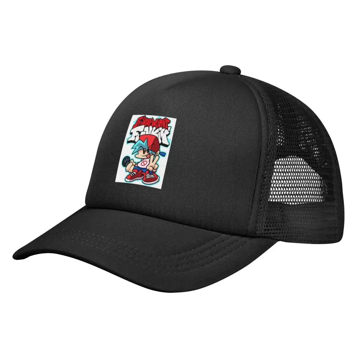 Friday Night Funkin Mesh Baseball Caps Snapback Fashion Baseball Hats Breathable Casual Casquette Outdoor For Men's And Women's