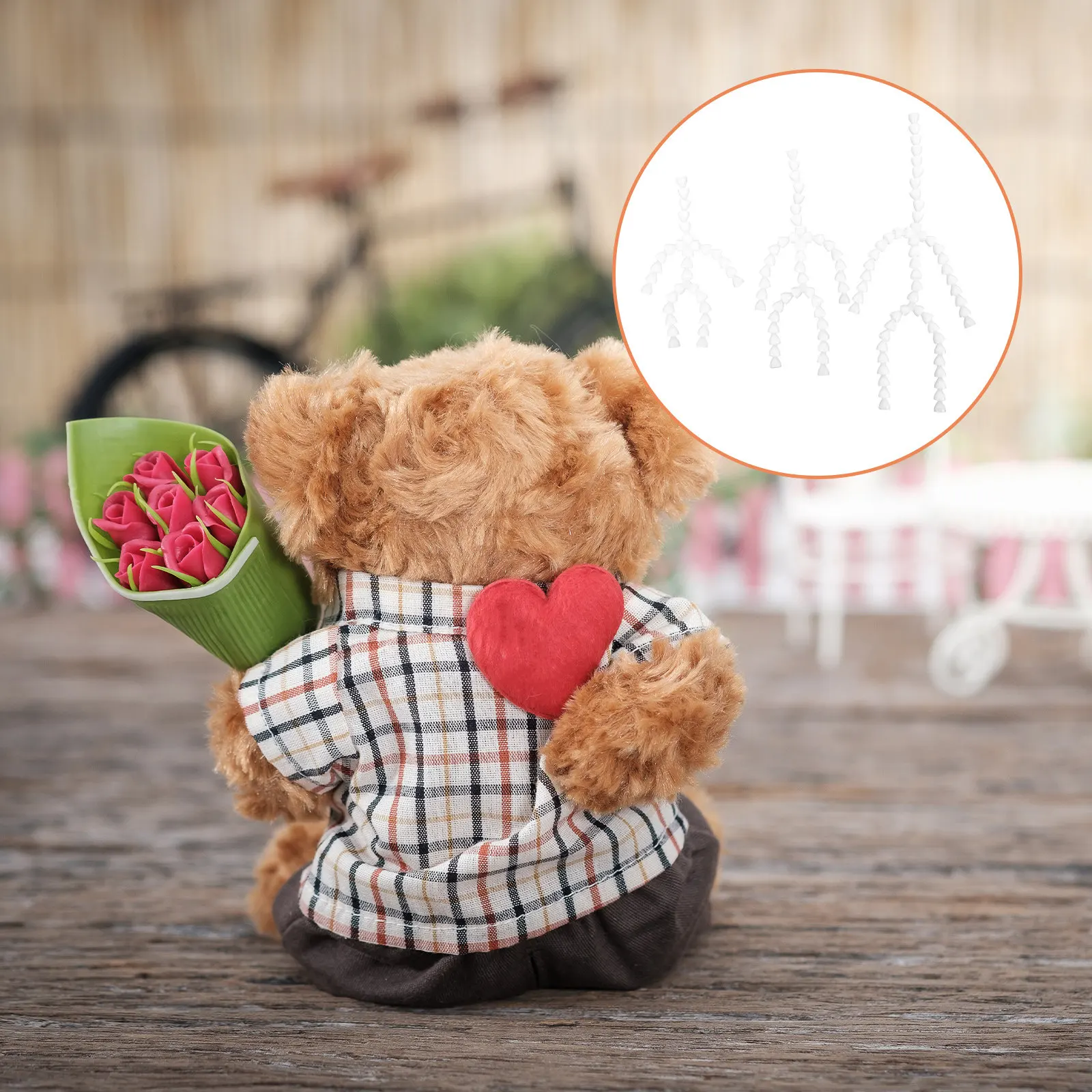 

6Pcs Movable Joint Frame Plastic Puppet Parts Adjustable Limb Connectors Flexible Safe for Puppet Supply