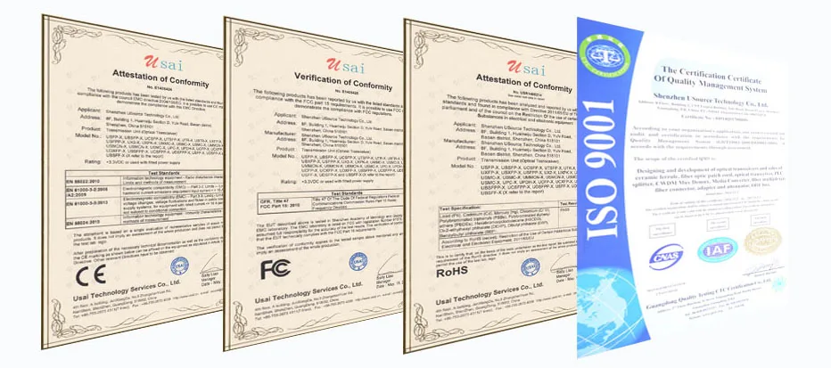 40G QSFP+ NAAR 8XLC Actieve Optische Kabel 3M afstand