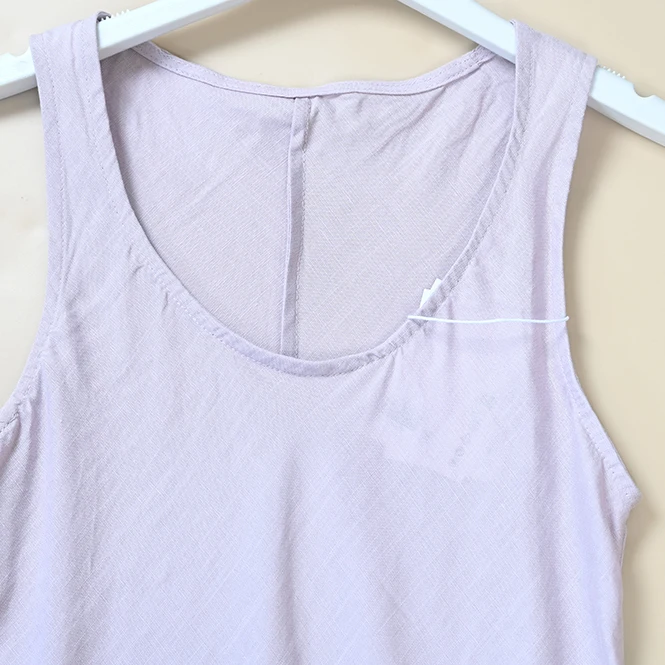 Nordic Style Women's Cotton Linen Slim Fit Sleeveless U-Neck Tank Top Summer New Arrival Fashion Outerwear Casual Vest