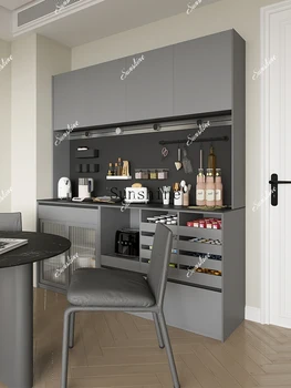 Italian simple solid wood kitchen dining room against the wall tea cabinet multi-functional storage  FT