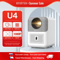 BYINTEK LOVE U4 Smart Mini Projetor de Home Theater 4K 1080P Vídeo Android WIFI para Cinema de Smartphone