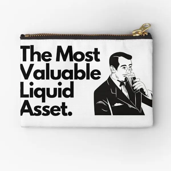 Accounting Beer The Most Valuable Liqui  Zipper Pouches Storage Underwear Cosmetic Bag Pure Panties Key Wallet Small Men Socks