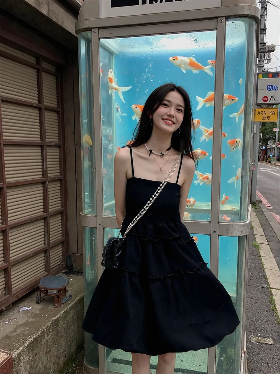 Abiti corti da donna con maniche increspate stile principessa Cottagecore Fairycore Y2K Preppy Boho Estetica letteraria bohémien