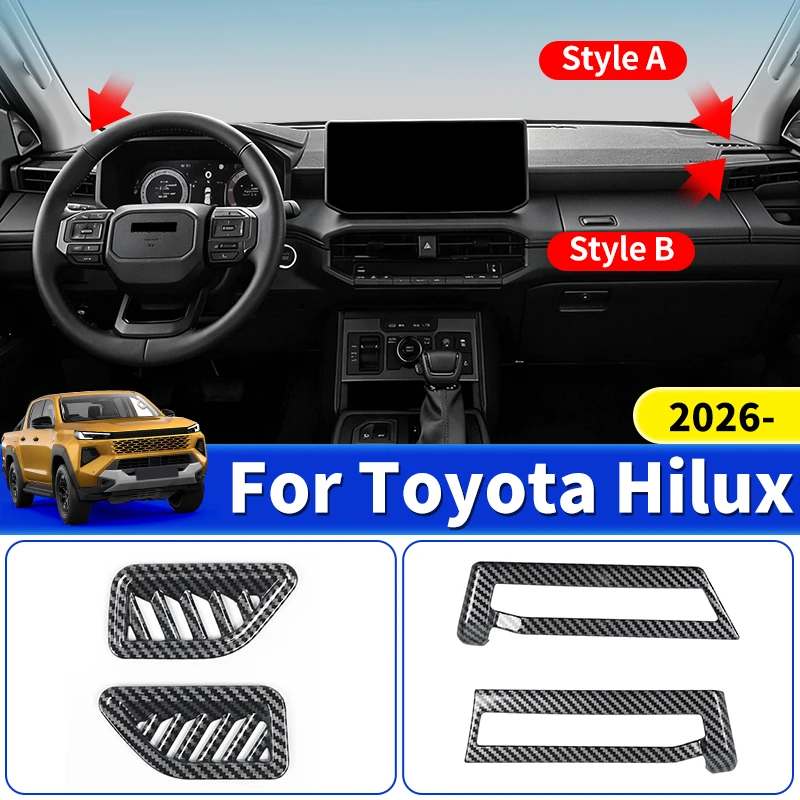

For Toyota Hilux 2026 Pickup Truck Air Vent Cover Outlet Left Right Side Ventilation Grille Car Styling Interior Accessories