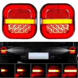 2pcs 3Face Trailer Tail Lights 12v/24v Truck Led Parking Lamp Trailer Car Truck Side light Van Marker Lighting Turn Signal