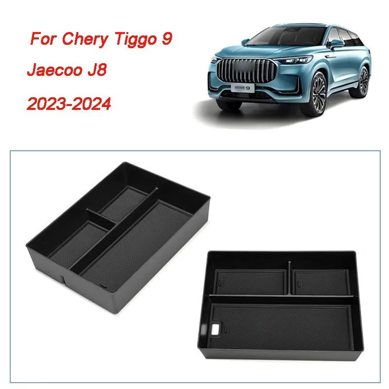 For Chery Tiggo 9 Jaecoo J8 2024 Car ABS Central Armrest Storage Box Car Styling Center Console Organizer Storage Accessories