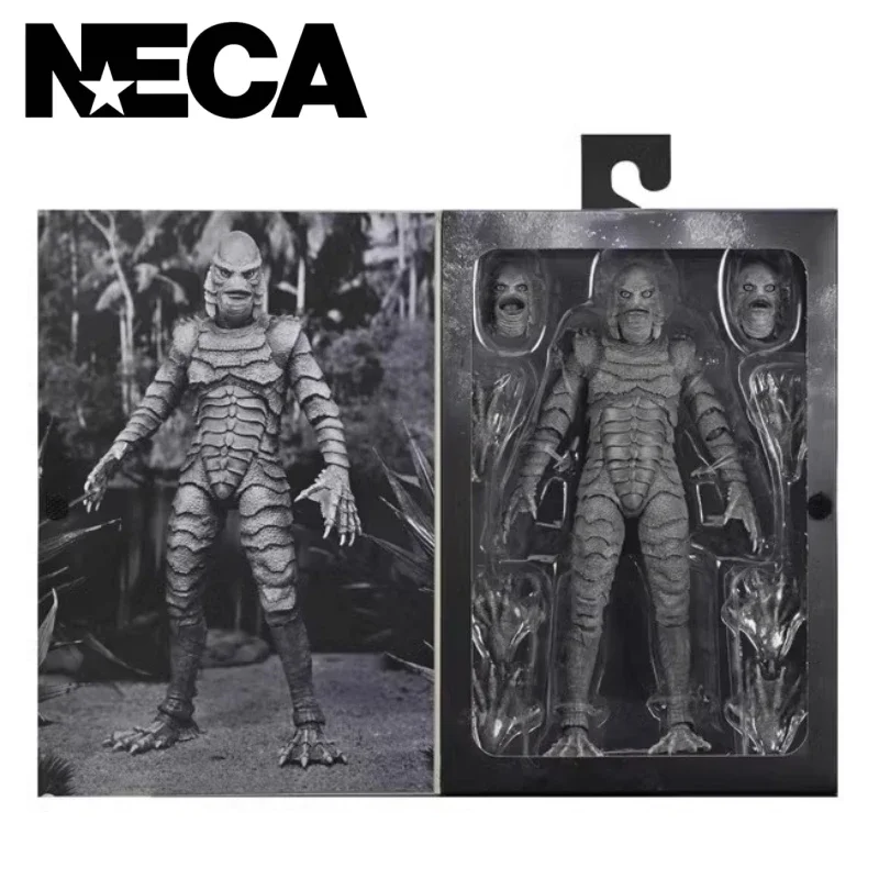 

Authentic Neca 04823 Creation From The Black Lagoon Fishman Black And White 7-inch Action Figure Collection Model Toy