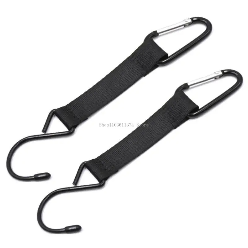 

2/1/4pcs Nylons Safety Buckles Fence Hook Multifunctional Hangings Buckles Metal Hook for Softballs Water Cup Backpacks