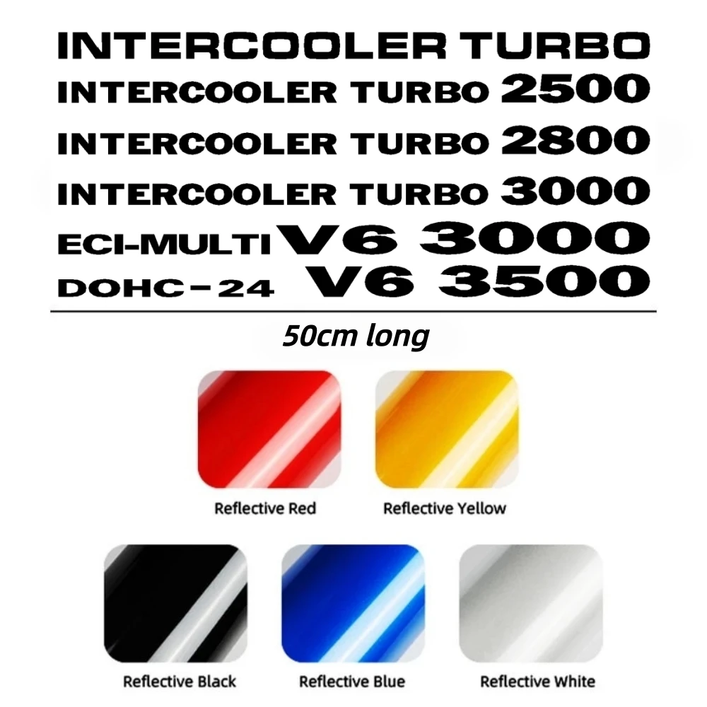 Car Door Side Fender Sticker For Mitsubishi Pajero V20 V33 V60 V65 V73 V80 V97 Shogun Intercooler Turbo 2800 2500 V60 3000 3500