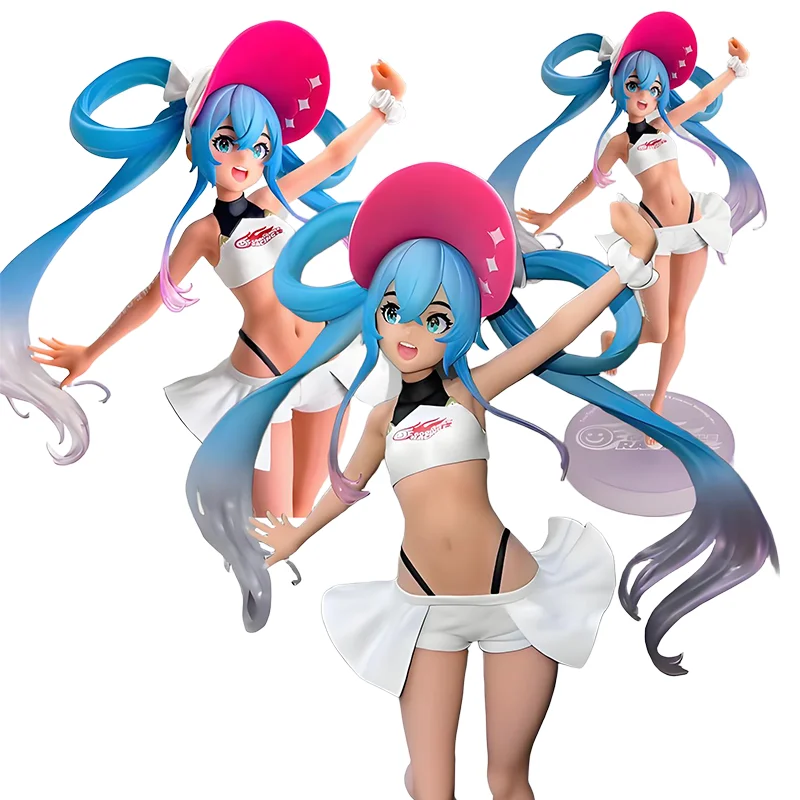 在庫あり-純正-初音ミク-レーシングミク-2024-trio-try-it-サマーホリデー-コレクターオーナメント-フィギュア-モデル-おもちゃ-ギフト