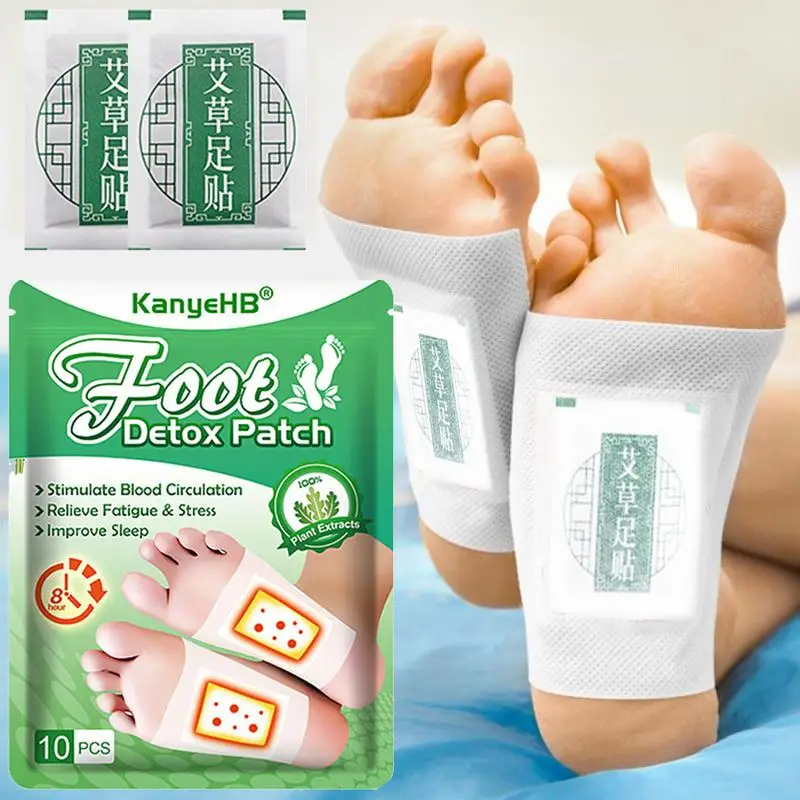 10 pz assenzio Detox Patch adesivi Detox Foot Patch pad piedi dimagranti perdere peso piedi cura salute del corpo cuscinetti adesivi per i piedi