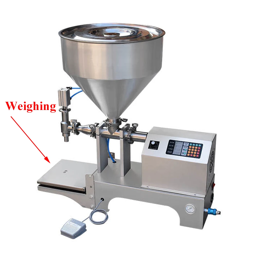 30g-8000g Quantitative Cream Liquid Filler Weighing Filling Machine Dual-use Packaging Tool Honey Cosmetics Powder Paste Filler