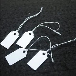 1000PCS Paper Price Tags Labels For Fashion Jewelry Beads Accessories Price Tags Size 26X13MM With Elastic