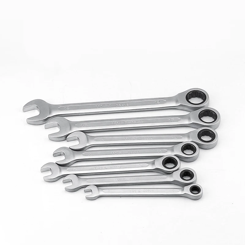 8,10,12,13,14,17,19mm 래칫 렌치 스패너 세트, 자동차 수리 키트용 자전거 수공구, 키 세트 D6110