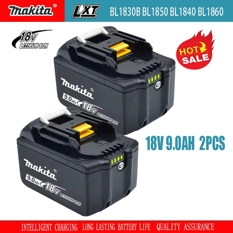 Original Makita 18V 5.0Ah/6.0Ah electric tool battery, with strong power and longer range, used for BL1830 BL1830B BL1840 BL1850